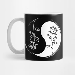 Yin Yang Rose Mug